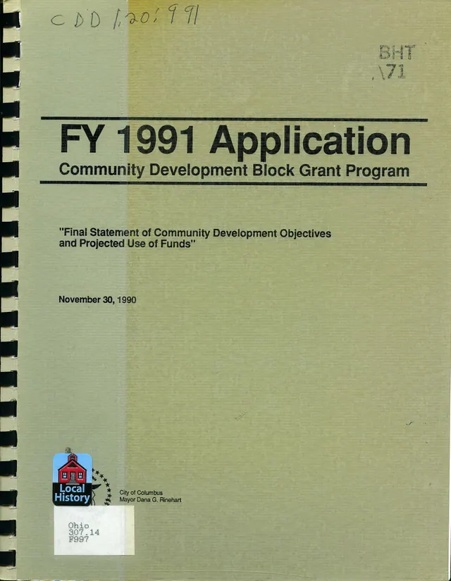 City of Columbus application for Seventeenth Year Community Development Block Grant outlining objectives and proposed use of federal funds. Veteran business grants: telling real support from a recruiting pitch